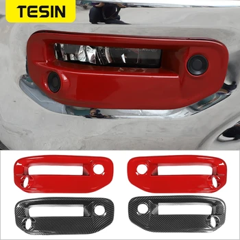 Наклейки для украшения фар передних противотуманных фар автомобиля TESIN для Dodge Ram 1500 2018 2019 2020 2021 Внешние детали Автомобильные Аксессуары