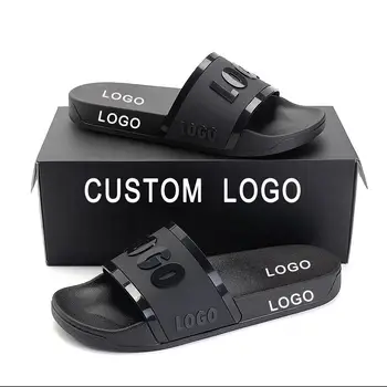 Новые дизайнерские мужские сандалии с логотипом Премиум-класса, шлепанцы для часовни, ПВХ-подошва с принтом на заказ для тапочек и обуви
