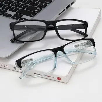 Очки для чтения в высококачественной модной прямоугольной оправе, Очки для пресбиопии, очки для чтения с пружинным шарниром HD с защитой от излучения