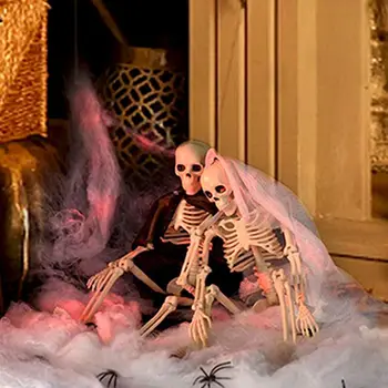 Подходящий скелет на Хэллоуин Страшная Невеста Жених Украшения Дома с привидениями Пластиковый Подвесной скелет пары на Хэллоуин