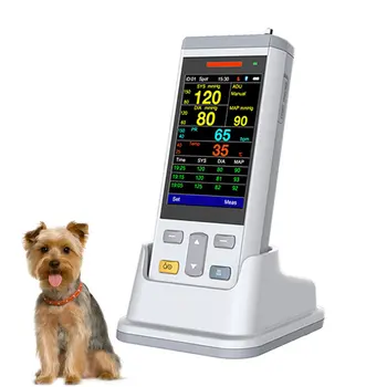Портативный Многопараметрический ветеринарный монитор, ветеринарный монитор артериального давления, монитор артериального давления для собак и кошек