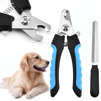 Профессиональная машинка для стрижки ногтей для кошек и собак с серпом, ножницы для ухода за шерстью из нержавеющей стали, кусачки для когтей домашних животных, принадлежности для собак