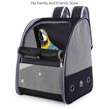 Рюкзак для прогулок с попугаем, переносная коробка для прогулок с домашними животными, большая, средняя и маленькая клетка для скворцов, сумка для птиц