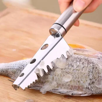 Скалер для рыбы, нож, скребок, Овощечистка, скребок для удаления рыбной чешуи, кухонный инструмент