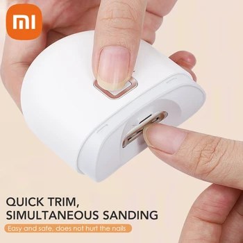 Электрическая автоматическая машинка для стрижки ногтей Xiaomi Mijia, Маникюрный Триммер для взрослых, Детские ножницы для пальцев ног, Педикюр, Толстый резак для ногтей