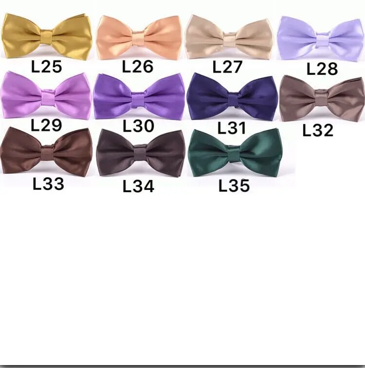 1000 шт./лот мужской однотонный галстук-бабочка ярких цветов/мужской смокинг, галстуки для вечеринок, галстук-бабочка Изображение 1