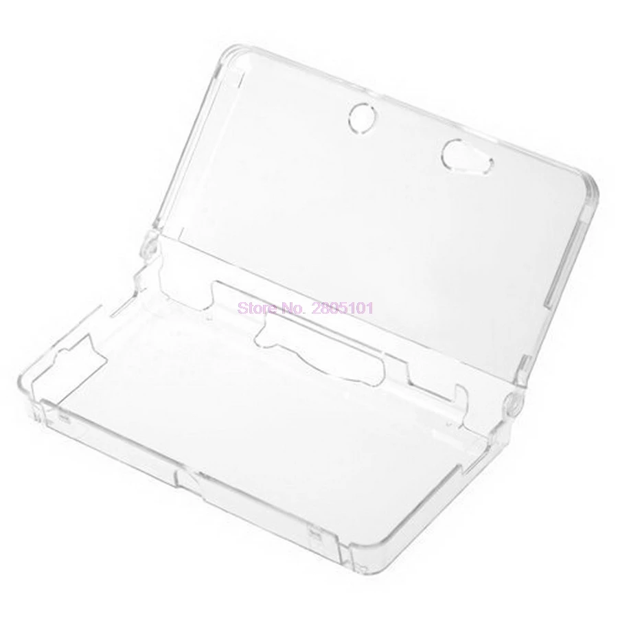 100шт Абсолютно нового кристально чистого карбонатного пластика с твердой кожей, защитный чехол для консоли 3DS Изображение 4