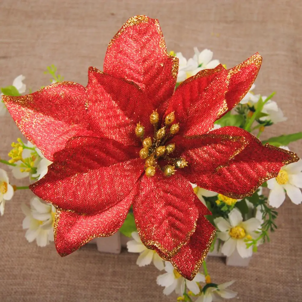 2шт Красивый искусственный цветок Ручной работы Искусственный цветок Прочный для украшения Изображение 1