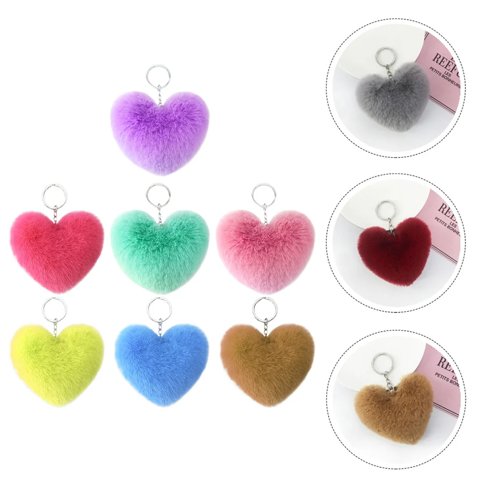 7шт брелки в форме сердца, креативная сумка, подвесные украшения для домашнего использования Изображение 0