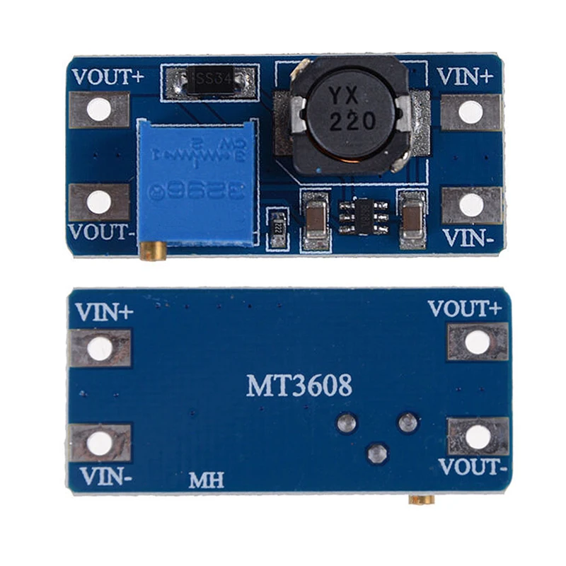 MT3608 DC-DC Boost Module 2A Плата Повышающего Питания Повышающего Преобразователя Booster Input 3V/5V To 5V/9V/12V/24V Регулируемый Изображение 0