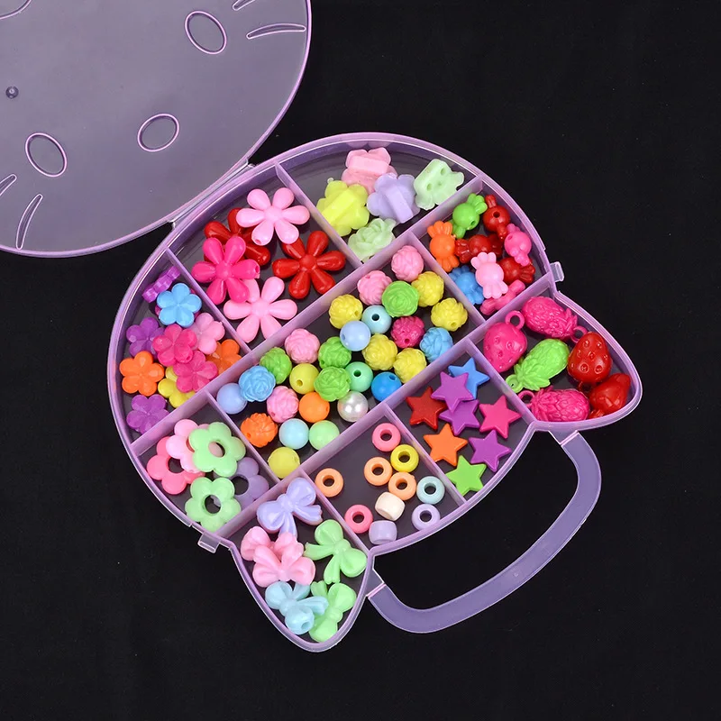 Розовая коробка Kawaii Hello Kitty, футляр для хранения ногтей, бусины, подвески со стразами, Органайзер для дизайна ногтей, Инструмент для макияжа Sanrio Изображение 5