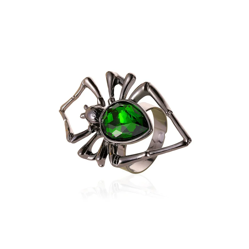 Ювелирное трио Green Turquoise Spider для Хэллоуина Изображение 4